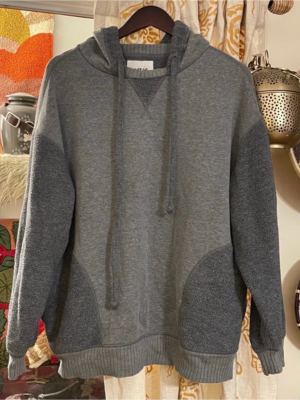 Aerie Oversized Grey Hoodie Sweatshirt
